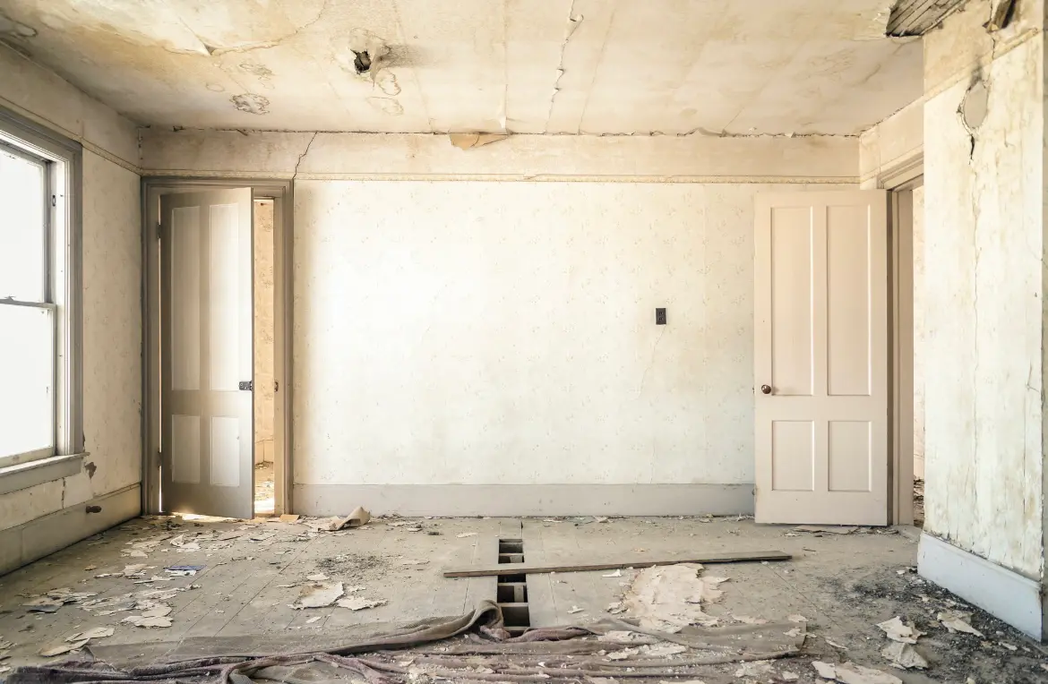 Waste disposal crew managing a cleanout project in East Lake